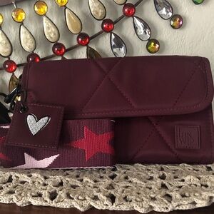 NWOT IHKWIP x Shawn Killinger Superstar Wallet/Wristlet w/ Heart Keychain
